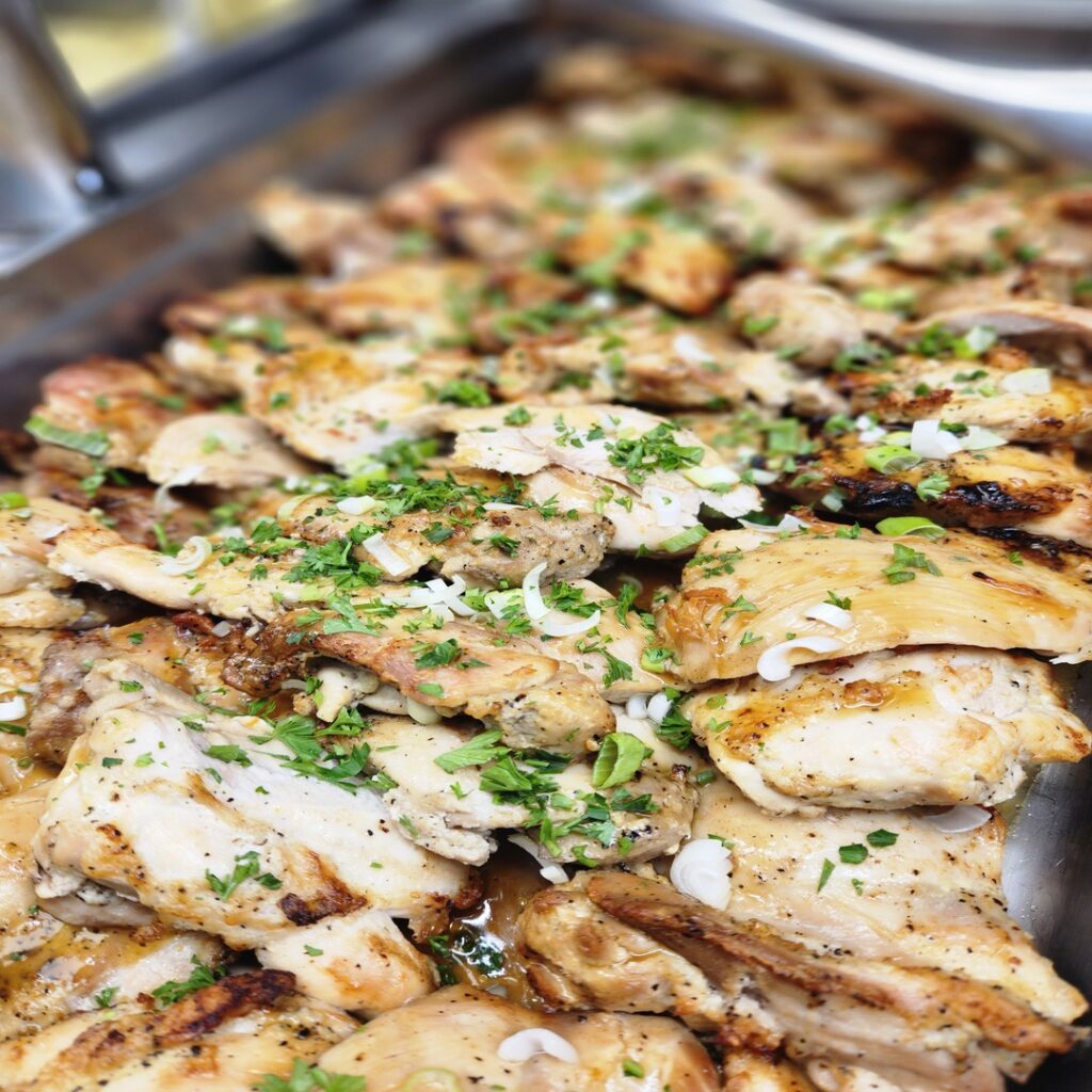 Grilled Lemon Pepper Chicken Thighs The Studio Cafe Operated by